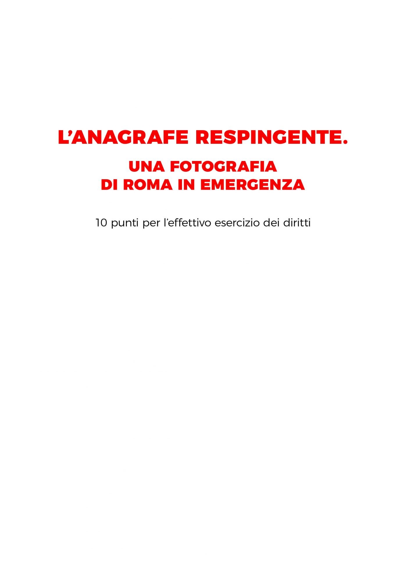 Rejecting registry, an emergency in Rome | Morethanprojects ActionAid